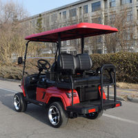 Voiturette de golf électrique 4 places à batterie lithium, prix direct usine, populaire pour le transport sur les terrains de golf, les centres de villégiature et les villas