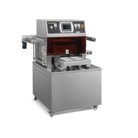 Máquina de Envasado de Alimentos en Bandeja con Atmósfera Modificada, Selladora de Bandejas con Inyección de Gas para Carne, Zhejiang Ruibao