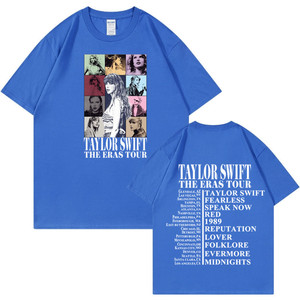 Camiseta de algodón transpirable de corte holgado con patrón vintage estilo <span class=keywords><strong>Taylor</strong></span>, transfronteriza, para hombre, estilo europeo-americano. - Product Image 5