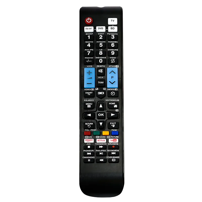QFX REM-10 For Universal 4 in Samsung Smart Led TV Remote Control Sony Philips LG Panasonic Toshiba Video Netflix YouTube Button
