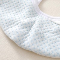New Year Cute Baby Bib with Cartoon Pattern 100% Cotton Lining Unisex for Ages 0-3 Decorative Red Embroidery