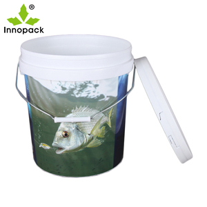 ถัง20L พลาสติกทรงกลมพร้อมฝาปิดทำจากวัสดุ PP ขึ้นรูปถังถังกลม - Product Image 6