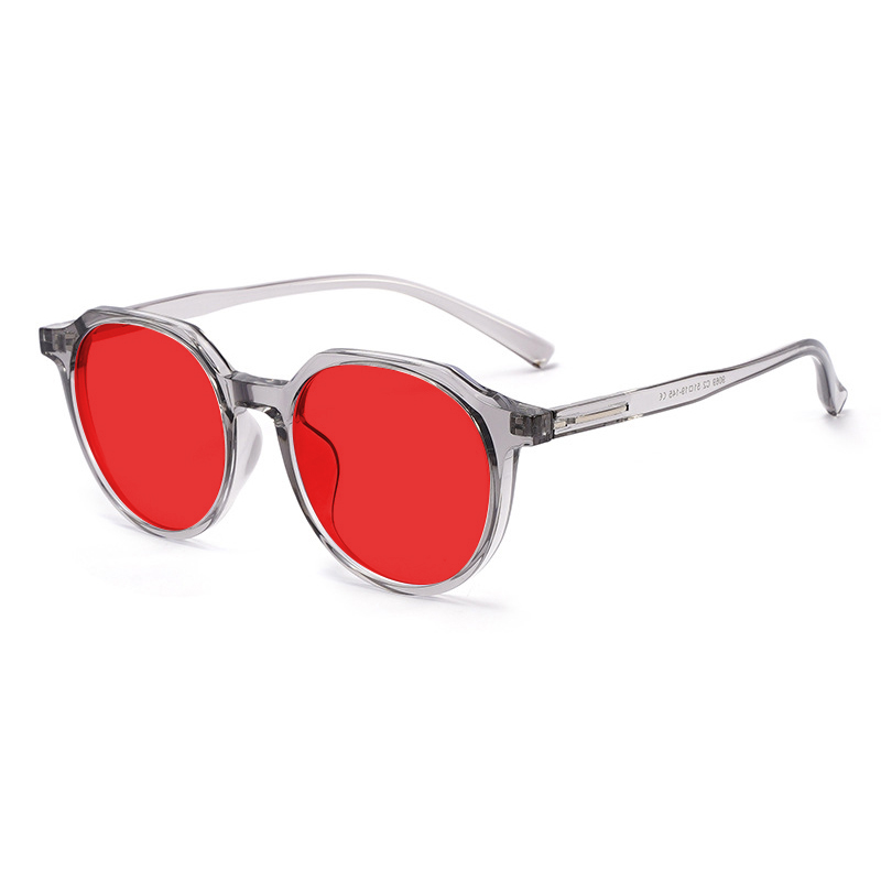 Grigio trasparente/Rosso