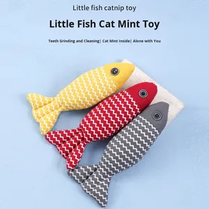 Juguete de bagre de lino del fabricante, mascota de peluche ecológica, autoentretenimiento, hierba gatera realista, arpillera, bagre de celebridad de Internet - Product Image 2