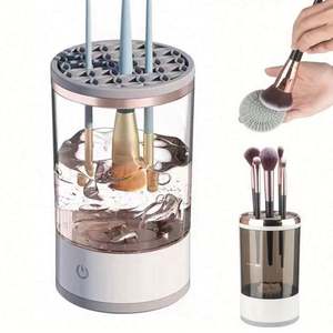 Limpiador de Brochas de Maquillaje Eléctrico Portátil con Conexión USB, Limpiador Rápido con Cepillo de Goma para Brochas de Maquillaje - Product Image 1
