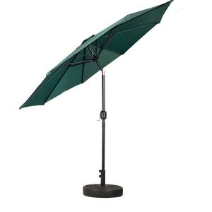 Parasol de marché extérieur portable en polyester, résistant à l'eau, aux UV, ignifuge et coupe-vent, avec structure en fer - Product Image 1