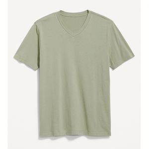 T-shirt promotionnel d'usine 100% coton respirant, vente en gros, faible MOQ, personnalisez votre propre logo, t-shirt col en V - Product Image 6