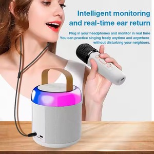 New loa không dây đến RGB Home gia đình Đảng <span class=keywords><strong>HiFi</strong></span> <span class=keywords><strong>Mini</strong></span> không dây với microphone xách tay màu xanh răng Loa <span class=keywords><strong>Set</strong></span> - Product Image 3