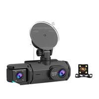 Caméra embarquée triple canal 1080P avec WiFi, enregistreur de conduite 3 objectifs (avant, intérieur, arrière) pour berline, SUV, pick-up