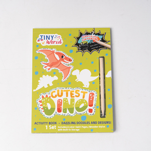 Factory Custom Kids Scratch Coloring Book Dazzling Doodles Toy Set <strong>Fun</strong> Drawing <strong>Activity</strong> Book - Product Image 1