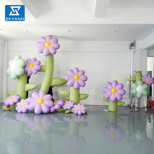 Fleur gonflable Publicité Décoration Géant Gonflable <span class=keywords><strong>Alice</strong></span> <span class=keywords><strong>au</strong></span> <span class=keywords><strong>Pays</strong></span> <span class=keywords><strong>des</strong></span> <span class=keywords><strong>Merveilles</strong></span> Fleurs Violet Thème Fantaisie - Product Image 4