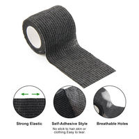 Pansement Cohésif Élastique Auto-Adhésif de Qualité Médicale pour Usage Hospitalier et Sportif, Impression Personnalisée OEM, Couleurs Variées, Bande de Soutien Vétérinaire