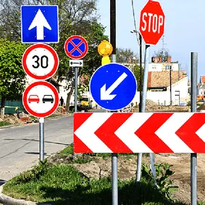 주문 알루미늄 높은 좋은 사려깊은 도로 표시 교통 경고 도로 안전 표시 인쇄 널 제조자 표시 포스트