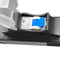 Unité de distribution d'alimentation (PDU) robuste 6 voies Schuko allemande 1U 19 pouces pour montage en rack avec disjoncteur pour armoire de serveur de données