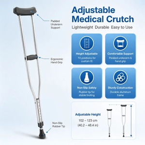 Adjustable Aluminum Walking Sticks, High-quality Sturdy Walking Sticks for the Rehabilitation of the Elderly and the Disabled - Product Image 4