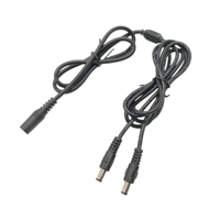 DC 5,5*2,1mm/5,5*2,5mm Stromkabel Y-Splitter-Verlängerung kabel 1 Buchse an 2 Stecker für LED-Licht leiste