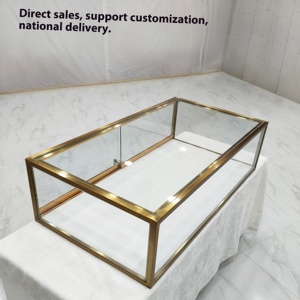 Tùy chỉnh thép không gỉ kệ trưng bày cho máy tính để bàn thân thiện với môi Countertop lưu trữ với bụi che cho vàng ngọc Vòng đeo tay - Product Image 2