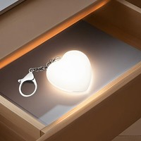 Lampe de sac à main LED en forme de cœur, rechargeable, portable, activée par capteur tactile, lumineuse