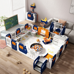 Clôture de sécurité pour enfants, parc de jeu pliable et coloré, mobilier de maternelle OEM, barrière de sécurité pour bébé ou aire de jeux pour enfants - Product Image 4