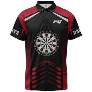 FQ su misura <span class=keywords><strong>Dart</strong></span> Polo Us Flag top mimetici freccette sul campo divise sportive maglia traspirante sublimata camicia da allenamento dardo - Product Image 4