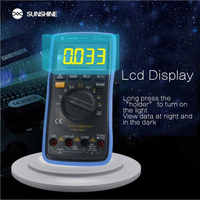 Multimètre numérique entièrement automatique SUNSHINE DT-17N avec écran LCD Instrument de réparation de test de plage d'identification automatique