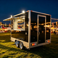 Mini remorque alimentaire de 13 pieds, bar mobile et service de bière, pour la vente de snacks, résistante à la rouille