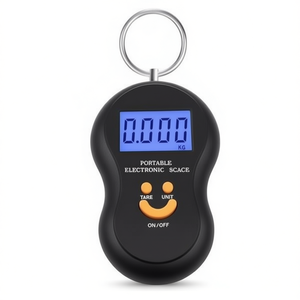 Portable Electronic Scale 50kg Digital Luggage Scale With <b>Hook</b> And <b>Display</b> For Travel And Weighing - Product Image 2