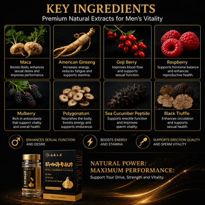 Integratore Naturale a Base di Erbe per il Supporto dell'Energia e della Vitalità Maschile, Etichetta Privata OEM Qidan, 60 Capsule - Product Image 5