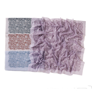 Nouveau Turban Écharpe Polyvalent <span class=keywords><strong>en</strong></span> <span class=keywords><strong>Rotin</strong></span> Blanc à Motifs Floraux, Grande Taille, Quatre Saisons, <span class=keywords><strong>en</strong></span> Polyester à Bord Ondulé, Idéal Cadeau 2026 - Product Image 1
