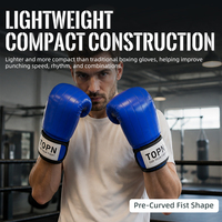 Gants de boxe MMA - Hommes, avec pouces exposés, pour entraînement professionnel de kickboxing et de combat pour adultes, pour frapper sur les sacs de sable