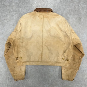 Veste courte en toile de coton vintage, personnalisée en usine, avec col camouflage, effet délavé, doublure rouge et rembourrage en coton - Product Image 3