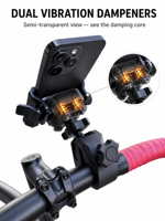 Support de téléphone pour moto Harley Davidson, anti-vibration, résistant aux intempéries, flexible, hauteur réglable, étui pour support de téléphone de vélo