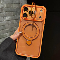 Coque magnétique transparente avec double béquille et protection d'objectif pour iPhone 18, 18 Pro Max, 17 Air (MOQ 500)