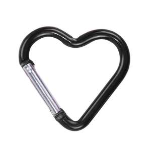Vente en gros de boucles à accrocher rapidement en alliage <span class=keywords><strong>d</strong></span>'aluminium en forme de cœur, crochet en forme de pêche pour sac à dos, porte-clés externe pour le camping et la randonnée - Product Image 6