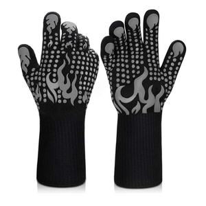 Guantes de Seguridad para Barbacoa Resistentes al Calor Extremo, Venta al Por Mayor, Personalizables, Guantes para Horno 932F OEM - Product Image 2