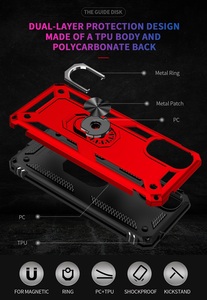 Anti-drop 360 Fing Ring Holder cavalletto posteriore custodie antiurto per Motorola Moto G22 G52 G51 G41 <span class=keywords><strong>G31</strong></span> - Product Image 6