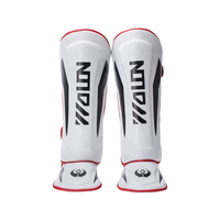 GAF Protège-tibias MMA Leggings épais avec logo personnalisable Protection en cuir PU Soutien de la cheville de combat thaïlandais Jambières chaudes