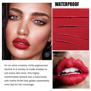 Nouveauté Rouge à lèvres pressé personnalisable <span class=keywords><strong>Baume</strong></span> à lèvres hydratant pour végétaliens Haute pigmentation Non desséchant Tube noir Soin des lèvres Minéral - Product Image 6