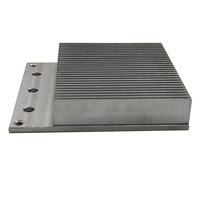Radiateur à ailettes en aluminium usiné CNC de précision, personnalisé en usine