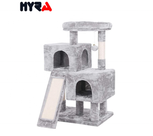 Hyra orta çok seviyeli kedi ağacı kınamak mobilya Sisal kaplı tırmalama sonrası kedi kulesi kedi oyun evi - Product Image 2