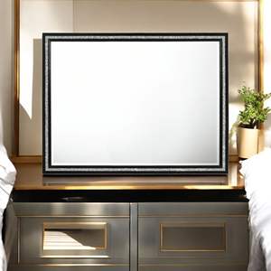 DB Haiden Modern Living Room Decorative <b>Wall</b> <b>Mirror</b> Weathered <b>Black</b> Finish for Home Decoration - Product Image 1