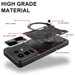 เคสโทรศัพท์สำหรับ Infinix Note 50 Pro 4G ขาตั้งแม่เหล็กหน้าต่างแบบเลื่อนได้ CD - Product Image 5