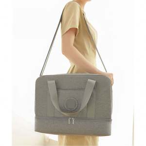 Custom <b>Waterproof</b> Dry Wet Separation <b>Swimming</b> Beach <b>Bag</b> Weekend Travel Handbag Portable Large Capacity Hand Luggage - Product Image 1