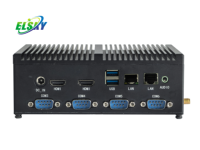 Nouveau mini PC industriel ELSKY M818, 6e/7e génération Intel Core I7/i5/i3 Celeron, DDR4, SSD, double LAN, 6 ports COM, 4K pour l'usine