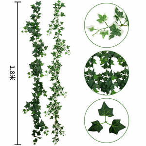 Lianes de lierre artificielles de 1,8 m de long, feuilles vertes, plante décorative suspendue pour la décoration murale de la maison et du jardin - Product Image 5