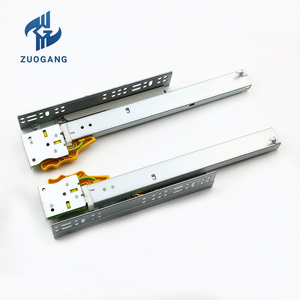 Hidden Slide 3 Fold <strong>Full</strong> <strong>Extension</strong> Drawer Slide Telescopic Channel Drawers <strong>Guides</strong> Undermount Concealed Drawer Slides - Product Image 2