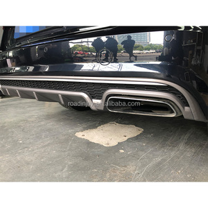 Difusor de parachoques trasero S6 con tubo de escape para <span class=keywords><strong>Audi</strong></span> <span class=keywords><strong>A6</strong></span> C7 PA Refit Difusor GRIS (PARA 2017) <span class=keywords><strong>2016</strong></span> 2017 2018 - Product Image 3
