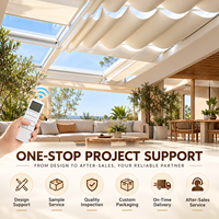 Stores solaires Yun Zhu pour lucarnes et auvents, stores télécommandés anti-UV pour patio, résidence, galerie