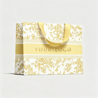 Pochette cadeau de luxe exquise en carton blanc avec poignée dissimulée à l'intérieur, impression sérigraphiée, marque Idecor, 190-230 g/m², logo personnalisé, vente au détail