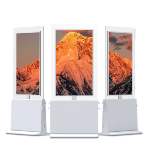 24/7 hoạt động Slim thiết kế <span class=keywords><strong>Android</strong></span> kỹ thuật số biển 4K UHD IPS Bảng điều chỉnh quảng cáo hiển thị Double Sided tầng đứng kiosk - Product Image 1